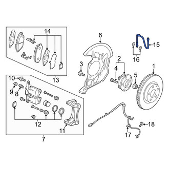 Mazda OE - Front Left Brake Hydraulic Hose