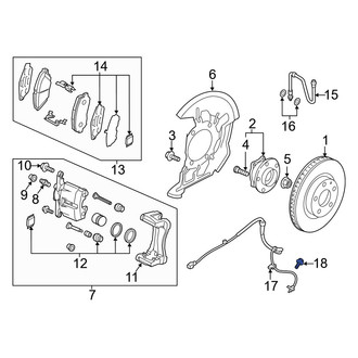Mazda OE - ABS Wheel Speed Sensor Bolt