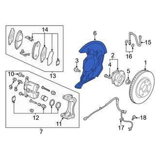 Mazda OE - Front Right Brake Dust Shield
