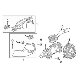 Mazda OE - Steering Column - Shroud, Switches & Levers