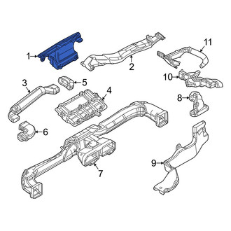 Mazda OE - Front Windshield Defroster Nozzle