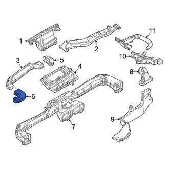 Mazda OE - Front Left Upper Outer Instrument Panel Air Duct