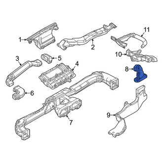Mazda OE - Center Right HVAC Duct Adapter