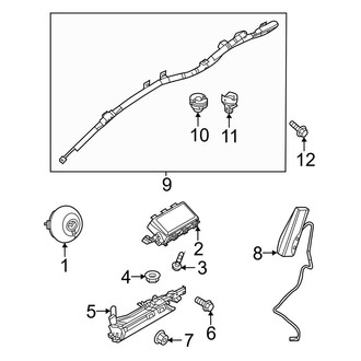 Mazda OE - Restraint Systems - Air Bag Components (Air Bags)