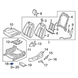 Mazda OE - Front Left Seat Track Cover