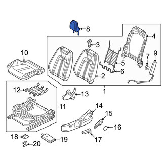 Mazda OE - Rear Center Headrest