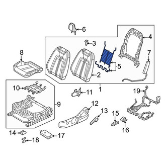 Mazda OE - Front Left Upper Seat Back Cushion Spring