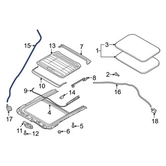 Mazda OE - Front Sunroof Drain Hose