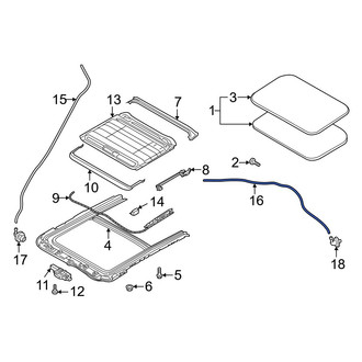 Mazda OE - Rear Sunroof Drain Hose