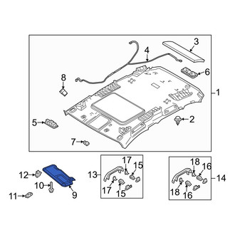 Mazda OE - Left Sun Visor