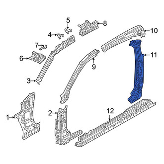 Mazda OE - Left Body B-Pillar Reinforcement