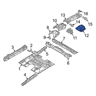 Mazda OE - Front Upper Floor Pan Reinforcement
