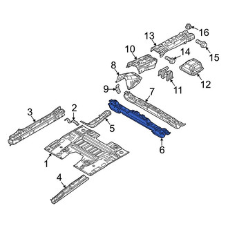 Mazda OE - Front Floor Pan Crossmember