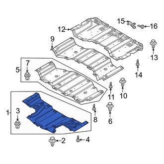 Mazda OE - Front Floor Pan Splash Shield