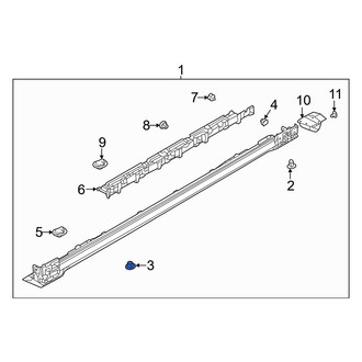Mazda OE - Rocker Panel Molding Clip