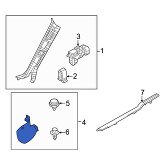 Mazda OE - Left Kick Panel Trim