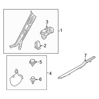 Mazda OE - Pillars, Rocker & Floor - Interior Trim
