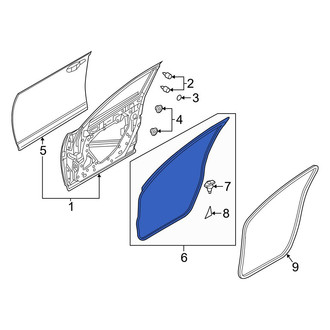 Mazda OE - Front Right Door Seal