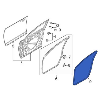 Mazda OE - Front Left Door Seal