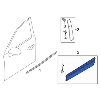 Mazda OE - Front Left Door Molding