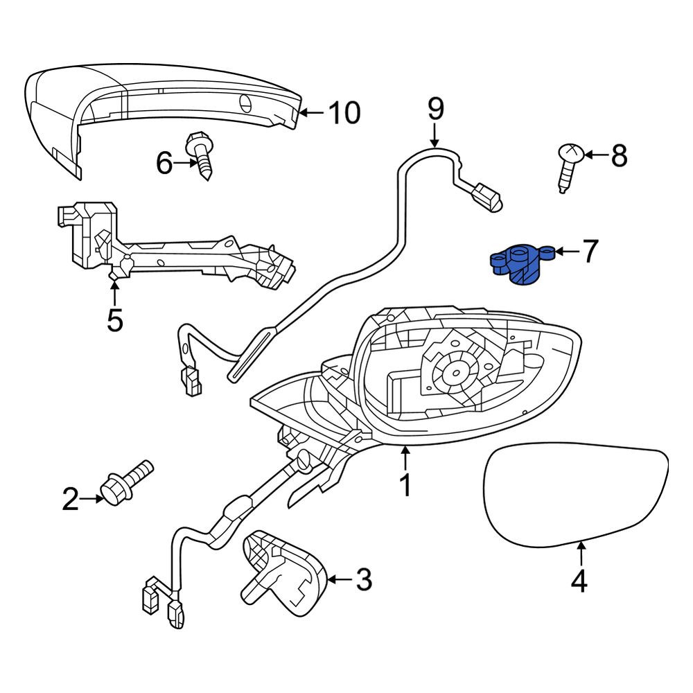 Mazda OE DFS267RC0 - Front Right Lane Departure System Camera