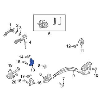Mazda OE - Front Left Upper Door Hinge