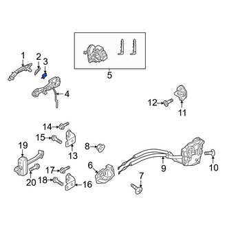 Mazda OE - Front Left Exterior Door Handle Cover