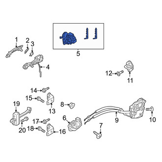 Mazda OE - Front Left Door Lock Cylinder