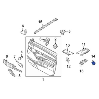 Mazda OE - Right Door Lock Switch