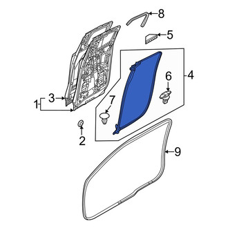 Mazda OE - Rear Left Door Seal
