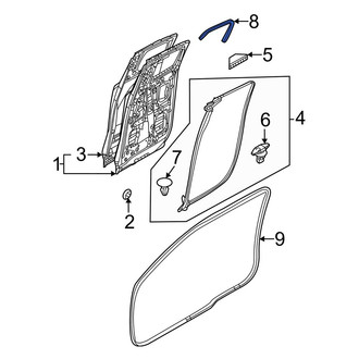 Mazda OE - Rear Door Seal