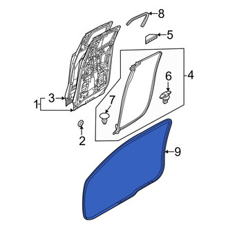 Mazda OE - Rear Right Door Seal