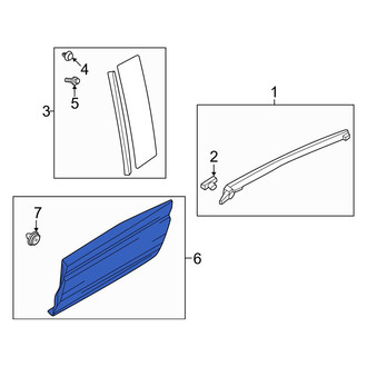 Mazda OE - Rear Left Lower Door Molding