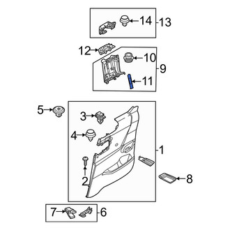 Mazda OE - Body B-Pillar Trim Panel Cap
