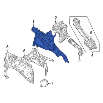 Mazda OE - Rear Left Inner Quarter Panel