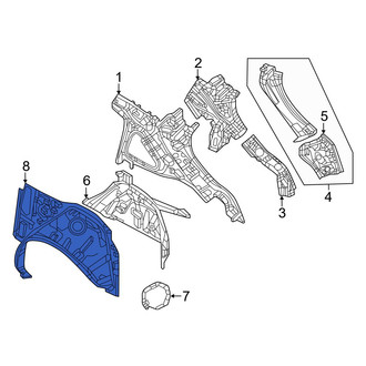 Mazda OE - Rear Left Inner Wheel Housing Side Panel
