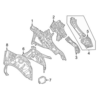 Mazda OE - Quarter Panel - Inner Structure