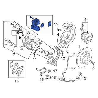 Mazda OE - Rear Left Parking Brake Actuator
