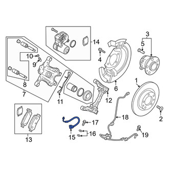 Mazda OE - Rear Left Brake Hydraulic Hose