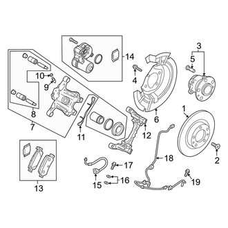 Mazda OE - Rear Suspension - Brake Components