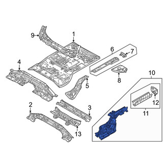 Mazda OE - Rear Left Frame Side Member Assembly