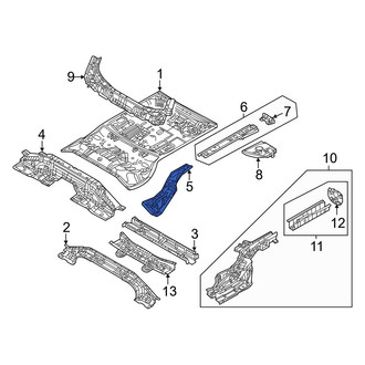 Mazda OE - Rear Left Frame Side Member