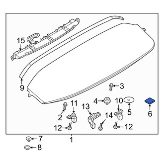 Mazda OE - Rear Spoiler Seal