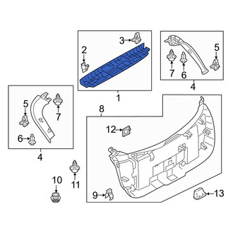 Mazda OE - Rear Upper Liftgate Trim