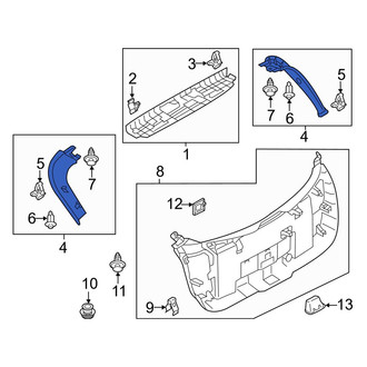 Mazda OE - Rear Left Liftgate Trim