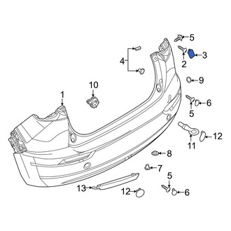 Mazda OE - Rear Upper Bumper Cover Cap