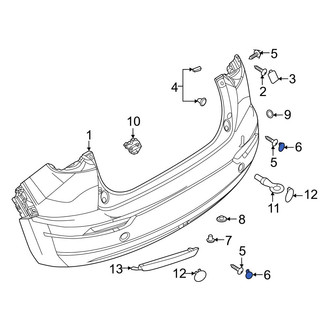 Mazda OE - Rear Lower Bumper Cover Cap