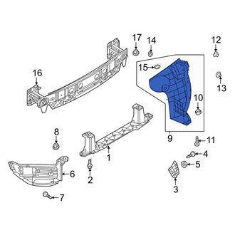 Mazda OE - Rear Left Bumper Splash Shield