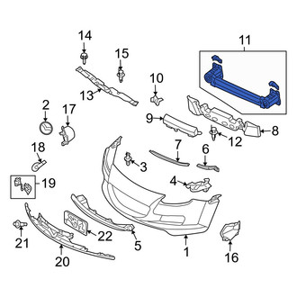 Mazda OE - Front Bumper Cover Reinforcement Beam