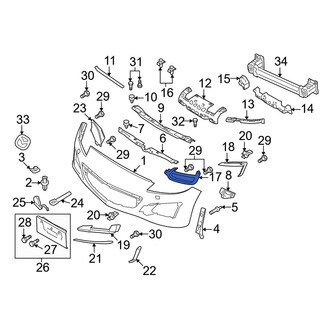 Mazda OE - Front Left Fog Light Cover